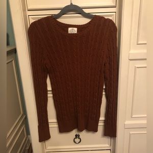 St. John’s Bay brown cable knit sweater